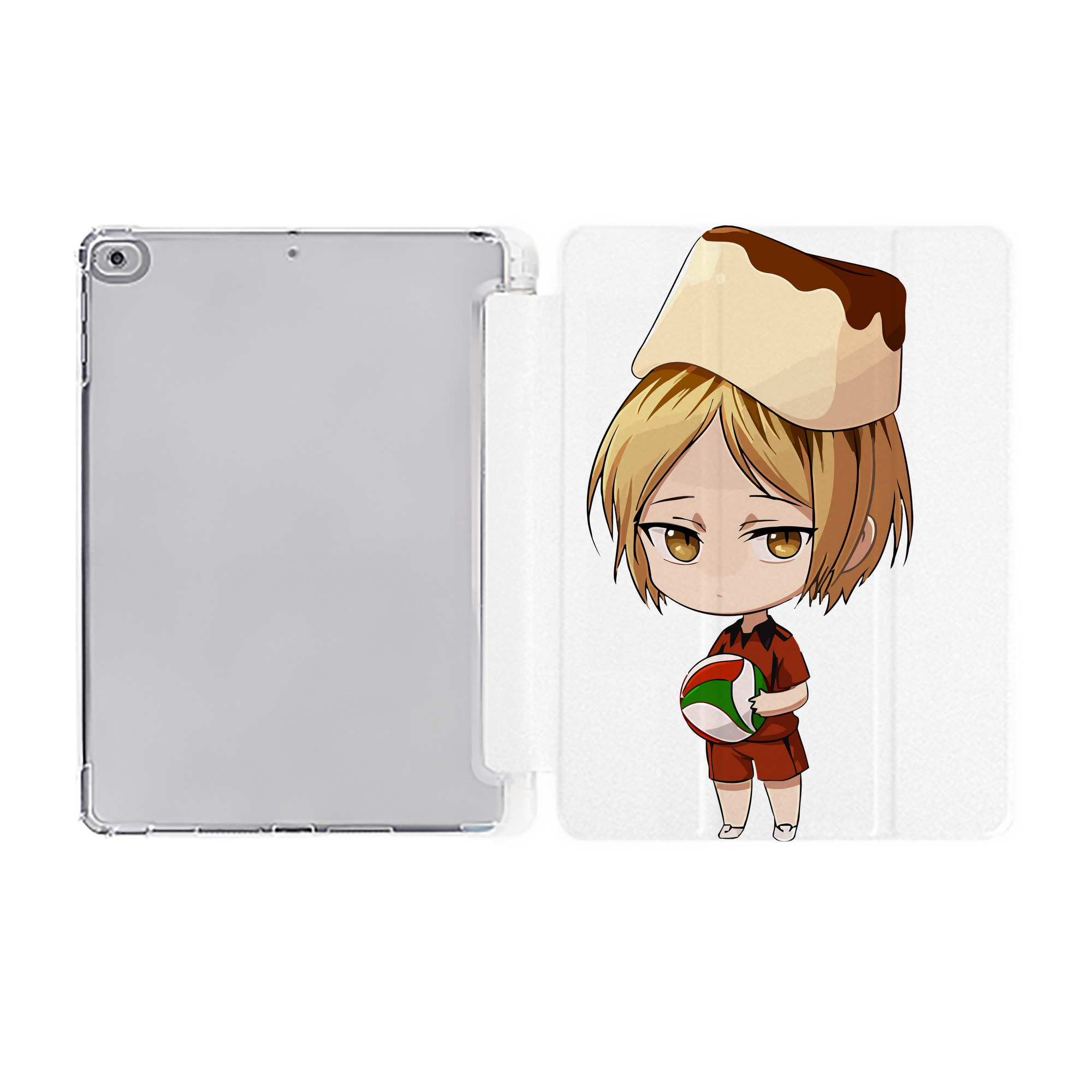 （画像用） ハイキュー!! Haikyu!! IPad ケース ペン収納付き 三つ折りスタンド PUレザー×シリコン 対応機種9.5/10.5/10.9インチ